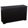 Sideboard Küchenschrank Wohnzimmerregel mit Schiebetüren Schwarz 106,5 x 33 x 62,5 cm