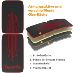Sit Up Bank klappbar Schrägbank verstellbar Trainingsbank bis zur 200kg belastbar Rot