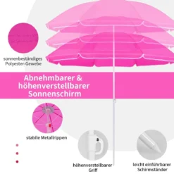 2-Sitzer Campingstuhl mit Sonnenschirm Klappbarer Angelstuhl mit Tragetasche Faltstuhl