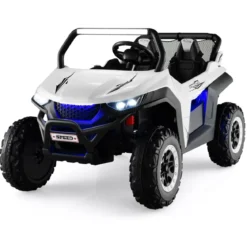 2 Sitzer Kinderauto mit 2,4G Fernbedienung 12V Kinder UTV mit Musik und Scheinwerfer 118 x 74 x 71 cm