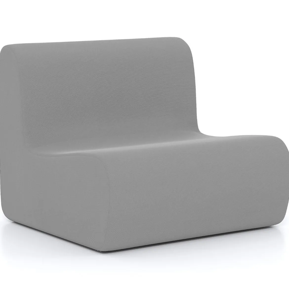 Sitzsack bequemer Bodensofa Stuhl mit weichem Samt & ergonomischer Unterstützung komfortabler Einzel-Lesesessel Grau