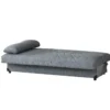 Sofa-Bett Schlafcouch Bettcouch für Schlafzimmer mit 2 abnehmbaren Kissen 181 x 81 x 88 cm Dunkelgrau