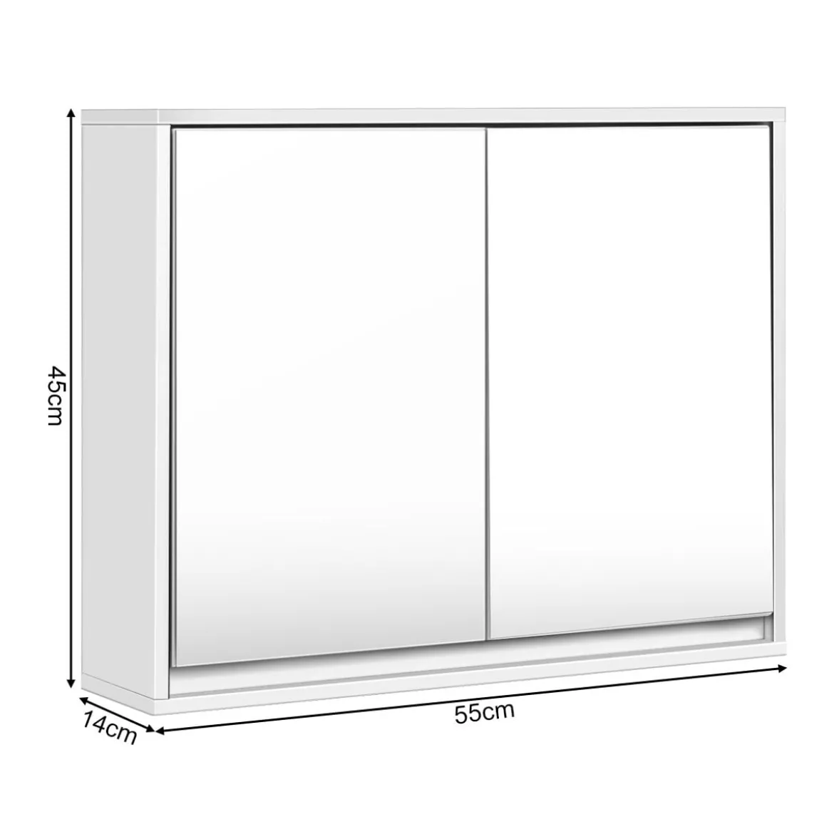 Spiegelschrank Badezimmer Badezimmerspiegel mit Ablagen Badezimmerspiegelschrank Weiß