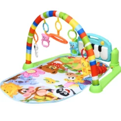Spieldecke Spielmatte mit abnehmbares und drehbares Klavier Rainforest Erlebnisdecke mit Licht