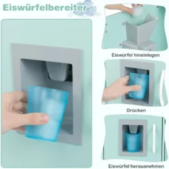 Spielküche zum Spielen Küchenspielset für Kleinkinder mit Tafel 82 x 24 x 80 cm