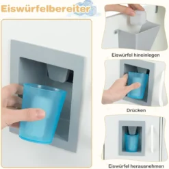 Spielküche zum Spielen Küchenspielset für Kleinkinder mit Tafel 82 x 24 x 80 cm