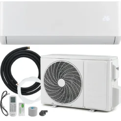 Split Klimaanlage 12000BTU Klimageräte mit Heizfunktion Kältemittel R32 Inkl. Montagematerial