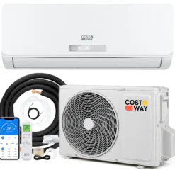 Split Klimaanlage 9000 BTU 3,4kW Inverter Klimagerät mit Heizfunktion Air Conditioner mit WiFi & App