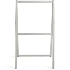 Stabiler doppelseitiger Schildständer mit A-förmigem Rahmen Plakatständer für 60 x 90 cm Poster Silber