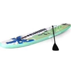 Stand Up Surfbrett Aufblasbares Surfbrett Paddle Board 320 x 76 x 15 cm Grün
