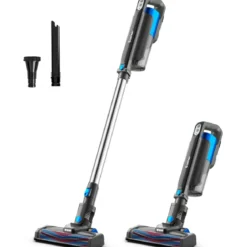 Staubsauger kabellos ultraleicht 6-in-1 Handstaubsauger hohe Saugkraft mit Lithium-Akku Blau