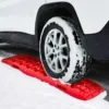 2 Stücke Anfahrhilfe Sandbleche Offroad Reifenleiter für Sand/Schlamm/Schnee 107 x 31 x 7 cm Rot
