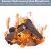 9 Stück Gas-Kamin Scheite Künstliche Brennholz aus Keramik für Propan- & Gasöfen & Elektrokamin