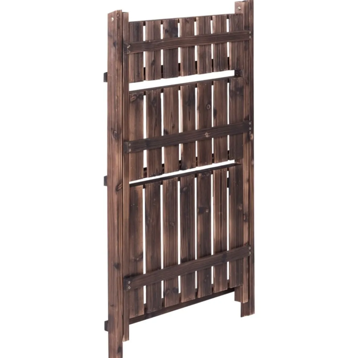 3-stöckiger Pflanzenständer Klappbarer Blumenständer Pflanzenregal 60 x 33 x 93 cm Braun