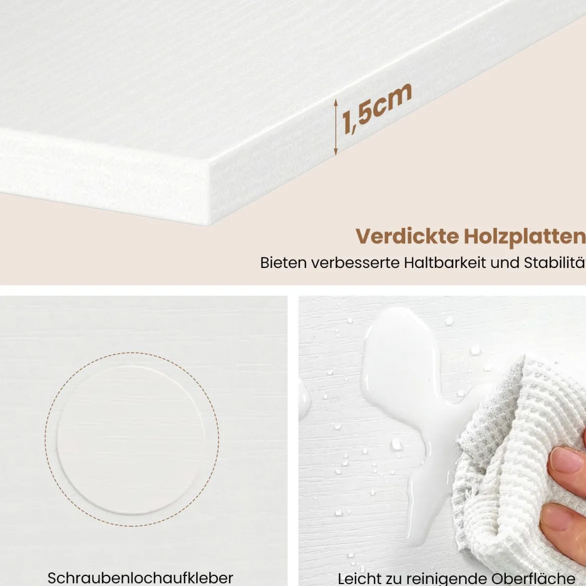 5 Stöckiges Wandregal Vertikal Hängeregal Schwebendes Displayregal Schweberegal Weiß