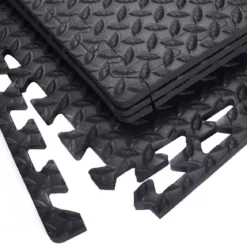 12 Stück Schutzmatten Set Bodenschutzmatte Puzzlematte Unterlegmatte für Bodenschutz