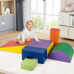 6 STK. Schaumstoffbausteine Riesenbausteine zum Toben und Klettern Softbausteine aus Schaumstoff