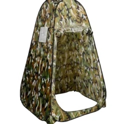 Strand Duschzelt Umkleidezelt 120 x 120 x 190cm Toilettenzelt mit Aufbewahrungstasche Faltbar Grün/Tarnung