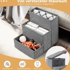 3-Stufen Hundetreppe Rutschfeste Faltbare Hunderrampe Tragbare Haustier Kletterleiter