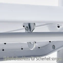 3-Stufen-Leiter mit Platzsparende Klappdesign & Handgriff & Rutschfesten Trittflächen 108x47x65cm