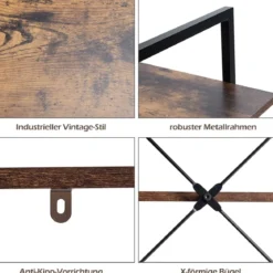 3-stufiger Pflanzen- und Blumenständer Regaleinheit mit Metallrahmen Mehrzweck-Präsentationsständer mit Kippschutz