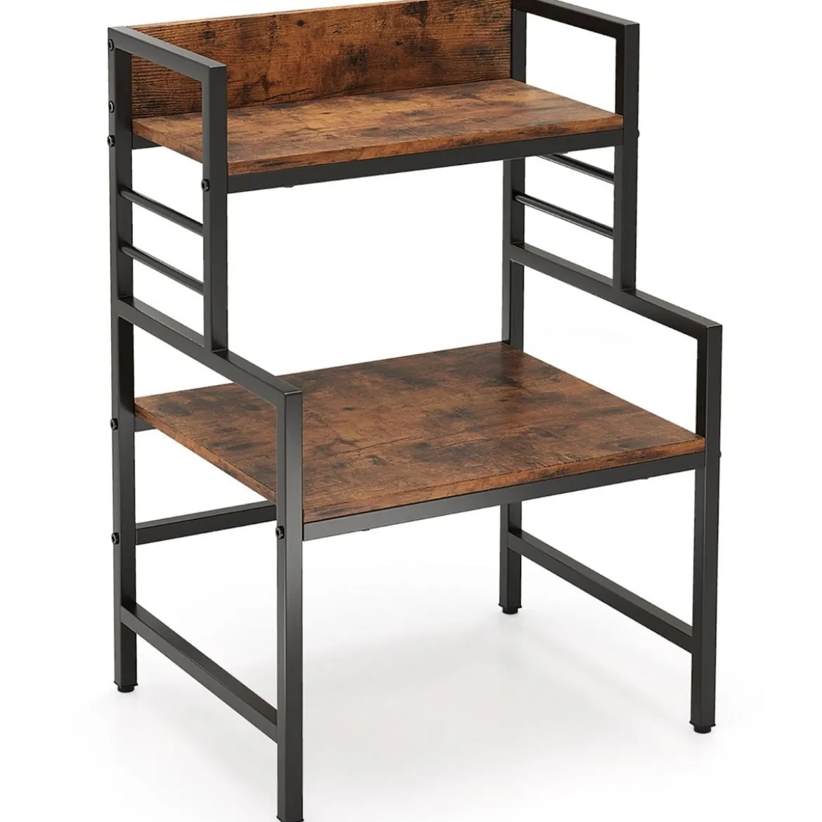 3 Stufiges Mikrowellenregal Mikrowellenständer mit 2 offenen Ablagen 52 x 42 x 78 cm