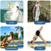 SUP Board Aufblasbares Stand Up Paddle Board mit breite Fläche 305 x 76 x 15 cm Blau + Gelb + Weiß