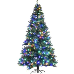 Tannenbaum Künstlicher Weihnachtsbaum mit LED-Lichterketten Christbaum 120/180/210/240/270 cm Grün