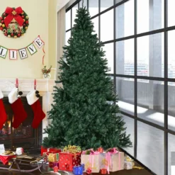 Tannenbaum Künstlicher Weihnachtsbaum mit LED-Lichterketten Christbaum 120/180/210/240/270 cm Grün