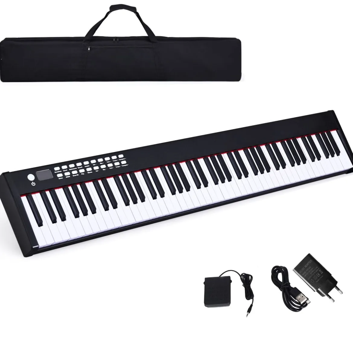 88-tasten Digitales Piano Keyboard elektronisches Klavier Keyboard Tragetasche