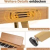 88 Tasten Digitalpiano mit Ständer E-Piano mit Halbgewichteter Tastatur 3 Pedalen 80 Demos
