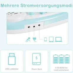 37 Tasten Kinder-Keyboard elektronisches Kinderklavier mit Licht Aufnahme & Abspiel Funktion Blau