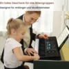 61 Tasten Piano Keyboard mit Ständer & Mikrofon & Tragetasche Digital Piano E-Piano Schwarz