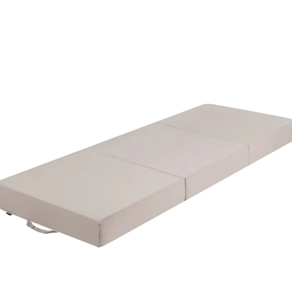 3-teilige Faltmatratze Klappmatratze aus Schaumstoff Gästematratze klappbar 195 x 75 x 15cm Beige