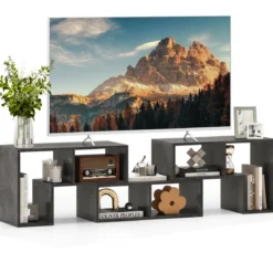 3-teiliger Fernsehschrank aus Holz für TVs bis zu 65
