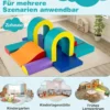 10 Teilige Schaumstoff Bausteine Softbausteine zum Krabbeln Klettern Rutschen Riesenbausteine Grün