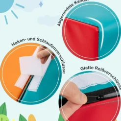 10 Teilige Schaumstoff Bausteine Softbausteine zum Krabbeln Klettern Rutschen Riesenbausteine Grün
