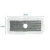 6-teiliges Ersatz-Moppkopf-Set Waschbares Rechteckiges Reinigungstuch 35 x 16 cm Grau