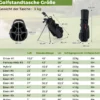11 Teiliges Golfschläger Set für Rechtshänder mit Golftasche Golf Set Golfschlägersätze Stand Bag