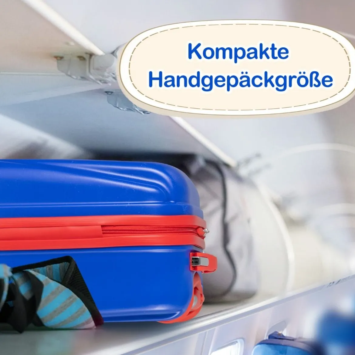 2-Teiliges Kinder-Gepäckset Handgepäck- und Rucksack-Set Blau