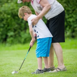 4-teiliges Kinder Golfschläger Set mit Golftasche & Regenhaube für Kinder von 5-7 Jahren Blau