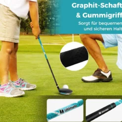 4-teiliges Kinder Golfschläger Set mit Golftasche & Regenhaube für Kinder von 5-7 Jahren Blau