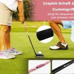 4-teiliges Kinder Golfschläger Set mit Golftasche & Regenhaube für Kinder von 5-7 Jahren Rosa