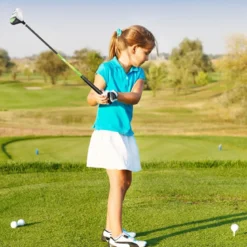 4-teiliges Kinder Golfschläger Set mit Golftasche & Regenhaube für Kinder von 8-10 Jahren Grün
