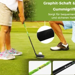 4-teiliges Kinder Golfschläger Set mit Golftasche & Regenhaube für Kinder von 8-10 Jahren Grün