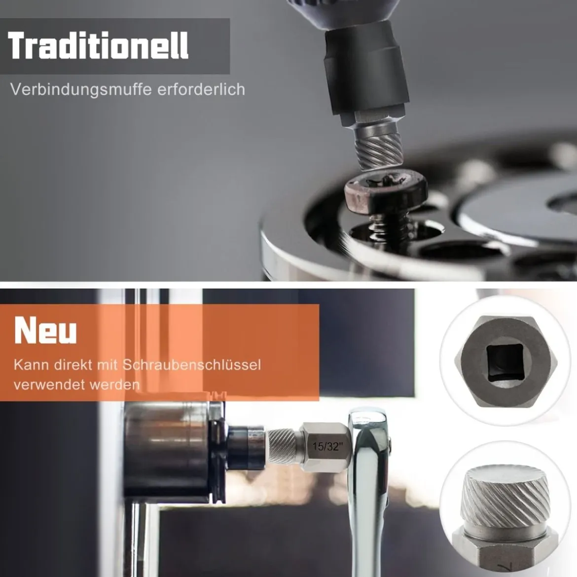 27-teiliges Schraubenausdreher Set mit Kasten Profi Linksausdreher Set Bolzenausdreher Set
