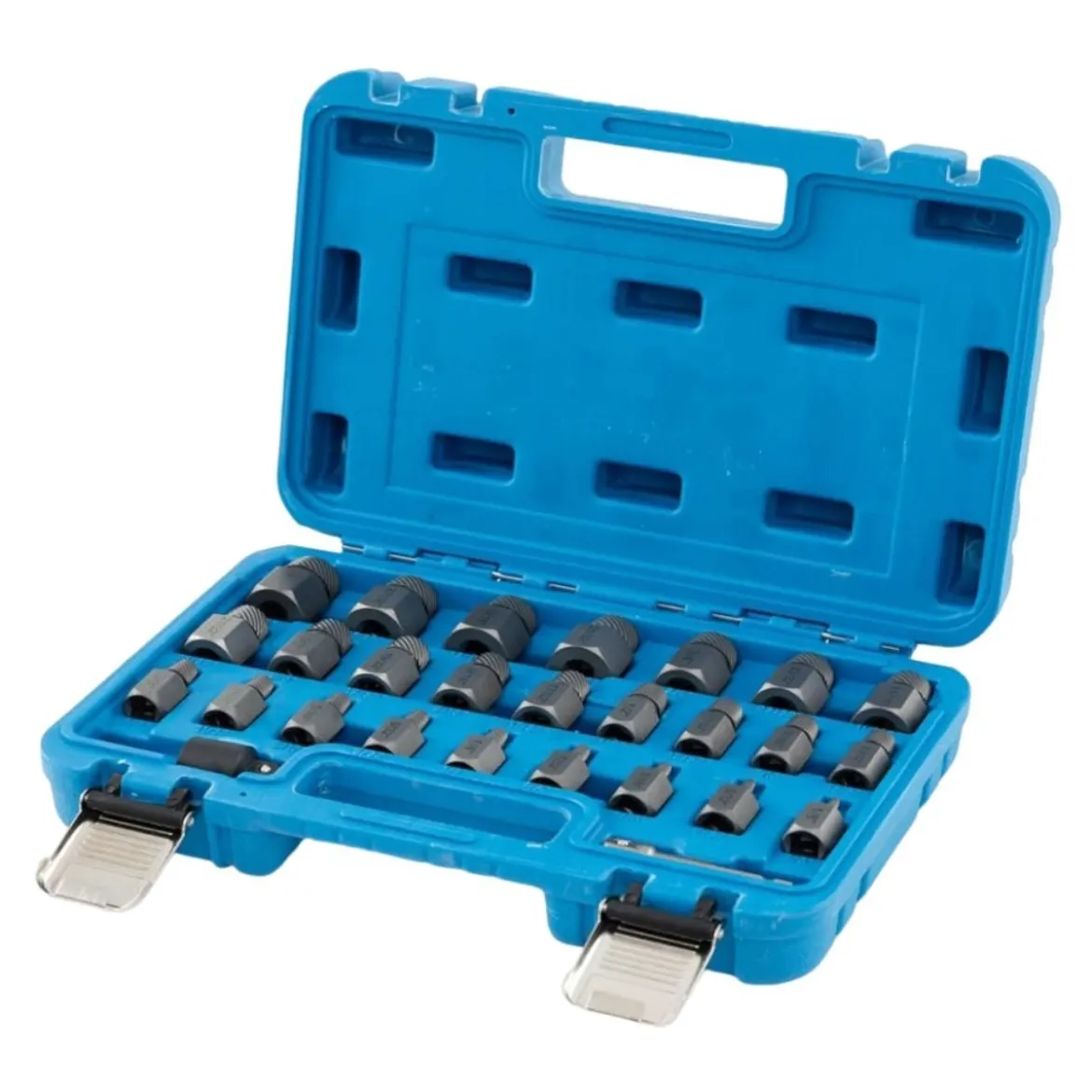 27-teiliges Schraubenausdreher Set mit Kasten Profi Linksausdreher Set Bolzenausdreher Set