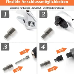 27-teiliges Schraubenausdreher Set mit Kasten Profi Linksausdreher Set Bolzenausdreher Set