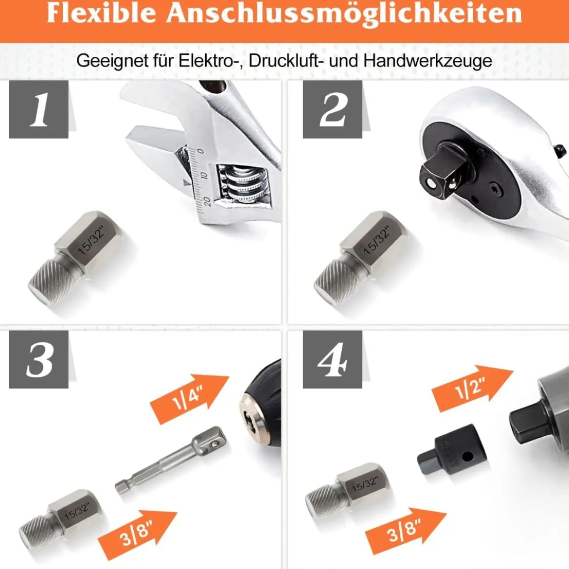 27-teiliges Schraubenausdreher Set mit Kasten Profi Linksausdreher Set Bolzenausdreher Set
