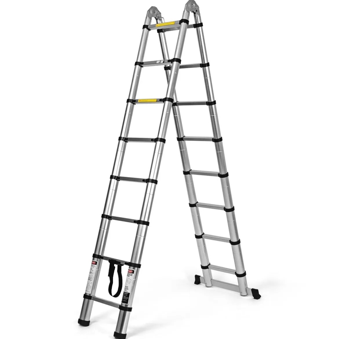 Teleskopleiter Aluminium Klappleiter Mehrzweckleiter Multifunktionsleiter Anlegeleiter Belastbarkeit 150 kg